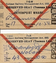 Tasman Limited ticket